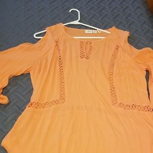 Peach blouse